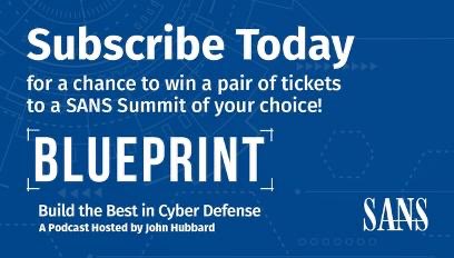 SOCologize's tweet image. Tips and Techniques from some of the finest folks in the industry and hosted by the phenomenal John Hubbard!  You really should listen to the Blueprint Podcast learn more at sans.org/u/14pU   #allarounddefender #SANSPodcast #BlueprintPodcast