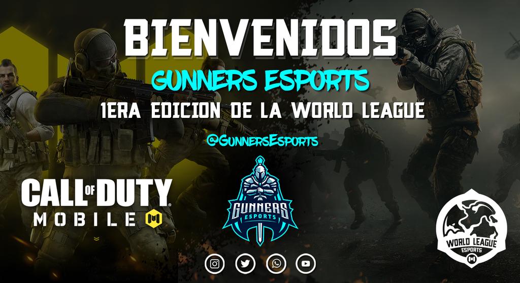 WorldLeague_'s tweet photo. Presentando a Gunners Esports (10/24)
@GunnersEspors 

Los guerreros de gunners vienen con todo para demostrar su nivel y llevarse este torneo de la Primera Edición de la World League

#gunnersesports #cod #codmobile #codmobilelatam #esports #esportslatam https://t.co/PTDLX0n58Q
