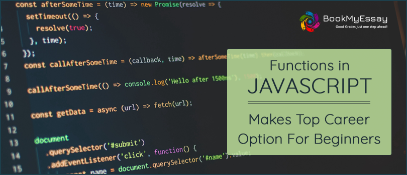 Book_My_Essay's tweet image. ✔️🙂 Functions in JavaScript: Makes Top Career Option for Beginners - bit.ly/3irDyxf | 🥳 BookMyEssay professional team available at 24x7
#JavaScriptProgrammingAssignment #ProgrammingWriters #Programming #JavaAsssignment