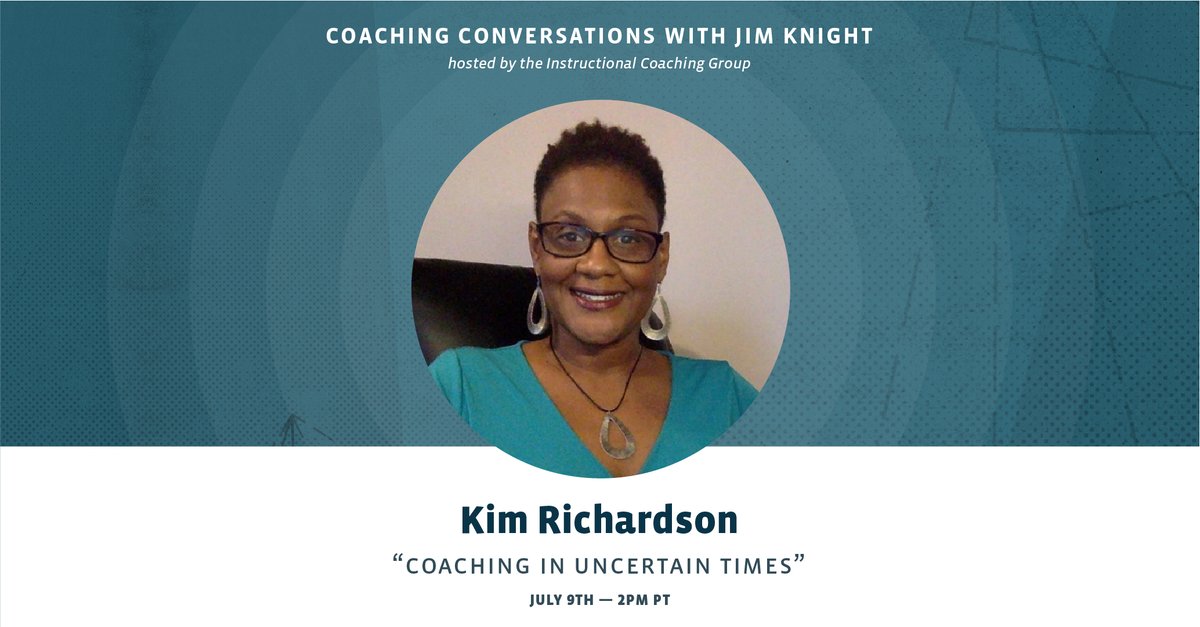 CoachingPD's tweet image. Next week&apos;s #CoachingConversation features Professional Certified Coach through the Int&apos;l Coaching Federation, @drkimrichardson with the theme of Coaching in Uncertain Times. Tune into ICG&apos;s FB page on 7/9 @ 2pm PT! Submit your questions: forms.gle/Hi5FysJjgpHRYT…