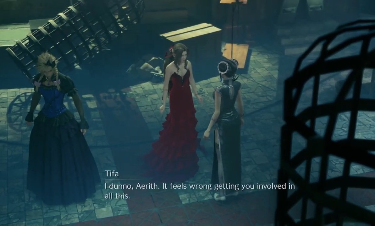 I also love this little interaction between them. It only shows that Cloud gets Aerith.   #Clerith