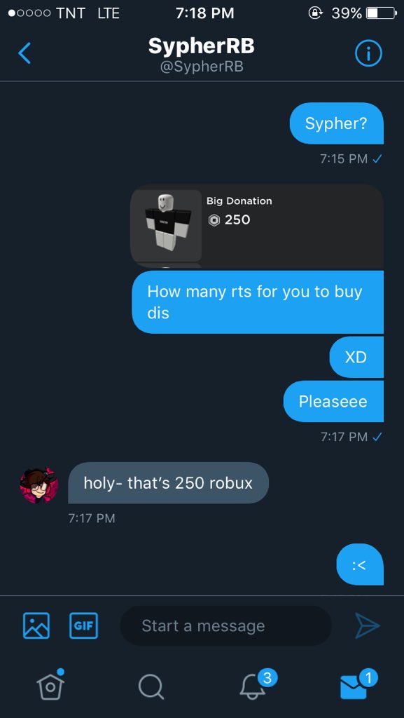 50 Robux Donation