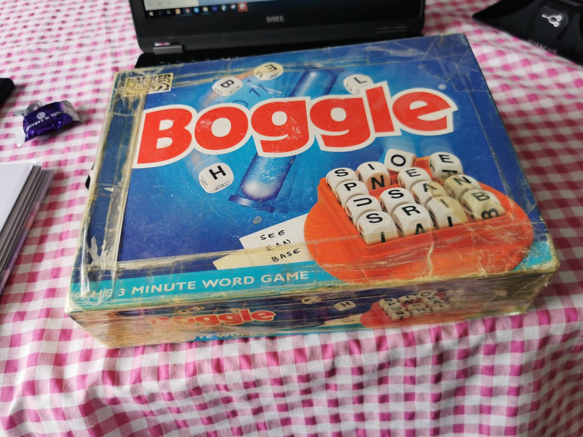 Also, just need to share how well loved and used our boggle game is.... I reckon its almost as old as I am 😂😂