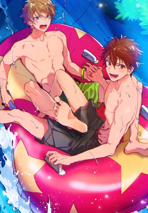 #ひらいて赤ブー 
ネガポジスキンシップ6(みどちあオンリー)の開催よろしくお願いします!
※再掲絵 