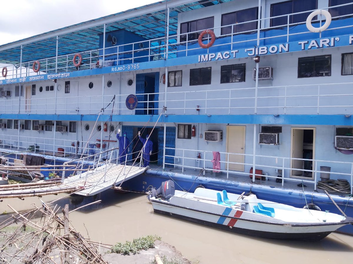IMPACT_UK_'s tweet photo. As Coronavirus restrictions start to ease, IMPACT Bangladesh's hospitals- inc. the floating hospital 
- are carefully reopening some services. 96 people benefited from sight-restoring cataract surgery in June #ActionTodayToPreventDisabilityTomorrow #TakingTheHospitalToThePeople https://t.co/i5hl2IIsTa