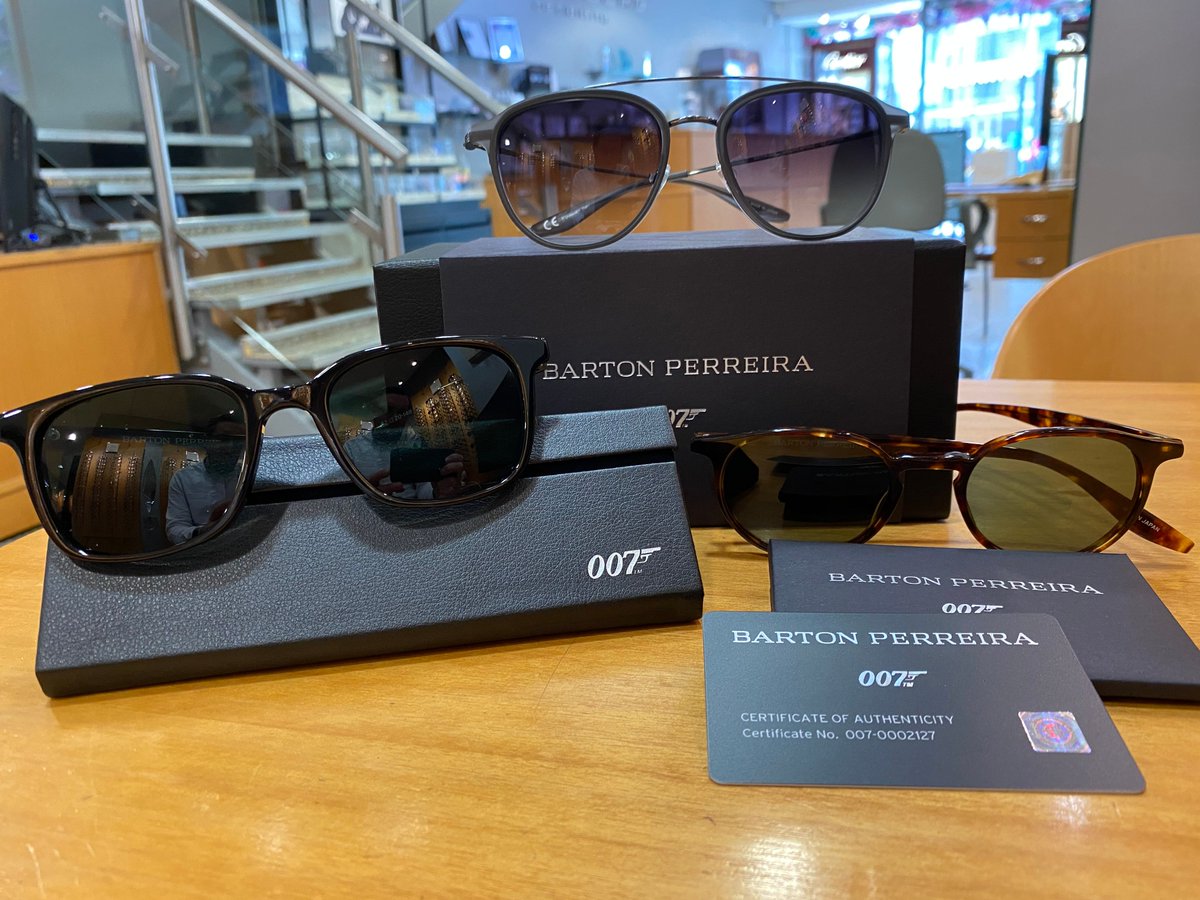 SilverbergOptic's tweet photo. Brand new Barton Perreira 007 Collection now in store.
These frames all feature in the upcoming bond film No time To Die, and are official merchandise featuring the famous 007 logo.
#SoSilverberg #SilverbergOpticians #007 #JamesBond #NoTimeToDie #BartonPerreira #Liverpool https://t.co/Y24wcS5wmM