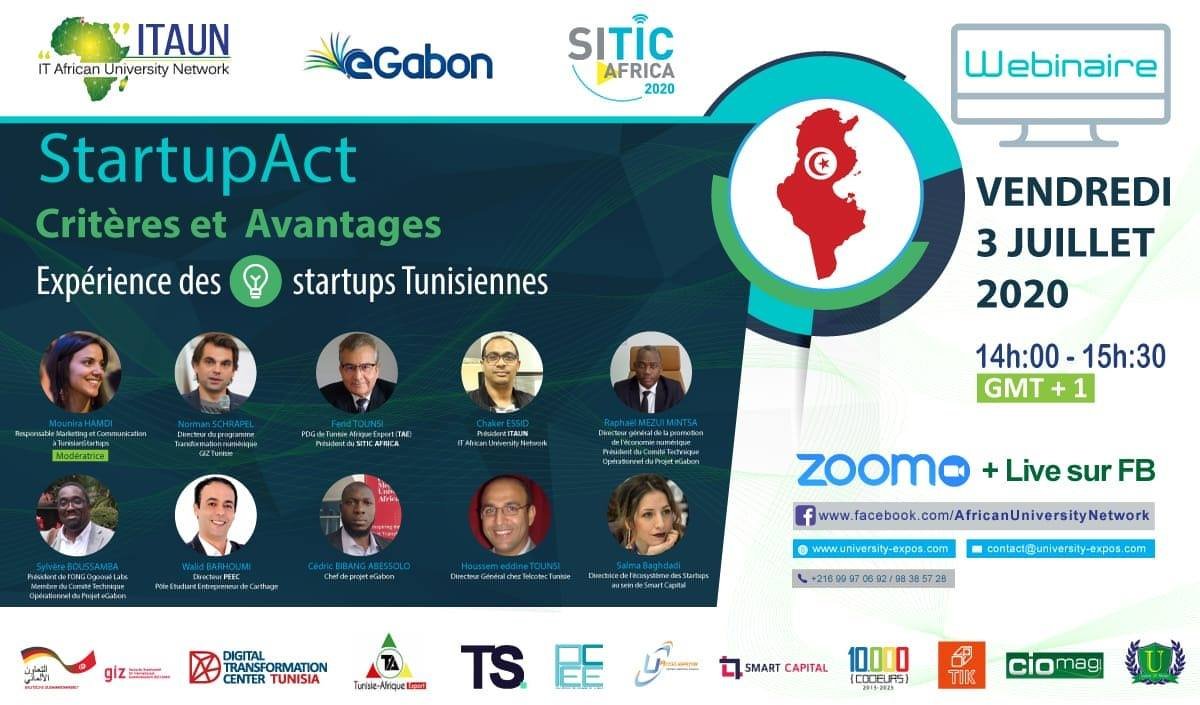 MouniraHamdi's tweet photo. #Gabon🇬🇦 #Tunisie🇹🇳
Je vous donne RDV à 14H TN / 15H FR pr un Webinaire organisé par #ITAUN en partenariat avec le projet @eGabon_ que j'aurais le plaisir d'animer pr évoquer les différentes incitations offertes par #StartupAct ou #eGabon pr les #startups https://t.co/aixLrgCGTq https://t.co/3MBGxVqvCI