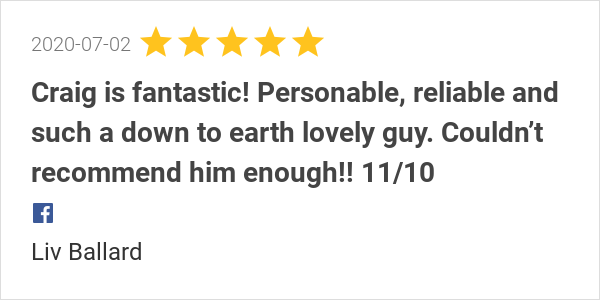 CraigButt's tweet image. New 5.0-star Review: "Craig is fantastic! Personable, reliable and such a down to earth lovely guy. Answers all...