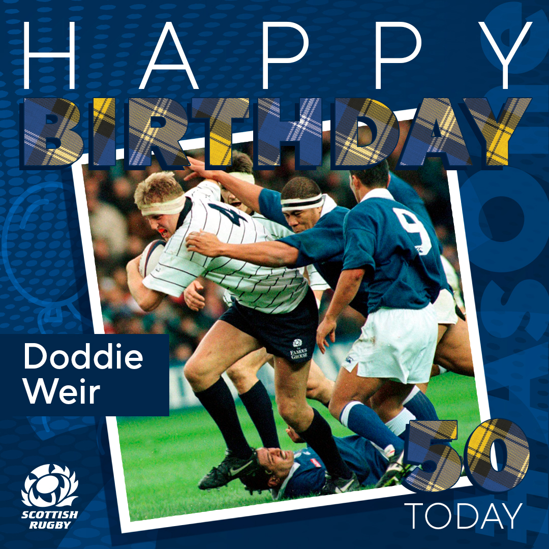 Happy birthday to <a href="/DoddieWeir5/">Doddie Weir OBE</a> who turns 🎈5️⃣0️⃣🎈 today!

Join us in wishing him a happy birthday 👇