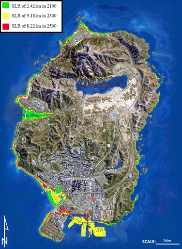 Paul Nörenberg defended his master thesis at the University of Potsdam on the impacts of sea level rise on the open world game environment of GTA V. Open world video games provide a great platform to show the impacts of climate change. bit.ly/2VHKiNI #RockstarGames