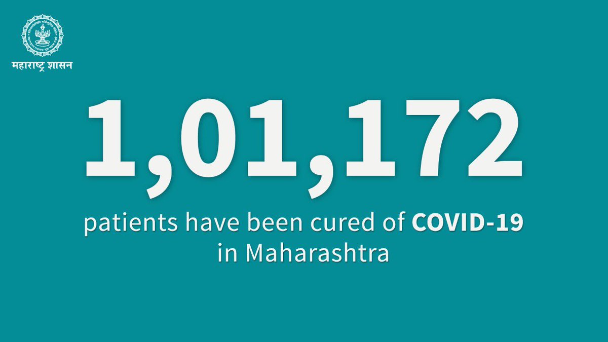 Cmo Maharashtra 1 01 172 Patients Have Been Cured Of Covid 19 Have Returned Home This Number Stands Crucial As Humanity Is Fighting Against An Invisible Enemy Our Machinery Is Working Cmo Maharashtra 1 01 172 Patients Have Been Cured Of Covid 19 Have Returned Home This Number Stands Crucial As Humanity Is Fighting Against An Invisible Enemy Our Machinery Is Working