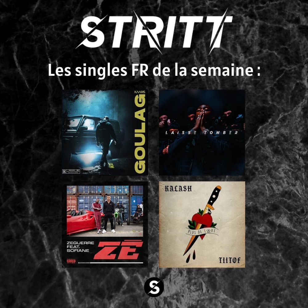 StrittNews's tweet photo. Les singles sortis cette semaine💿

🇺🇸

Ego Death (Ty Dollz Sign)
WUITB (Kanye West)
Ride Out (Aaron Rose)
Count Up (Shaqisdope)

🇫🇷

Goulag (Kaaris)
Laisse tomber (Koba LaD)
Zé (ZeGuerre)
Plus de Love (Kalash)

#kaaris #kobalad #kanyewest #fianso #rapus #rapfr #rap #newmusic https://t.co/AtyCAlw8IT