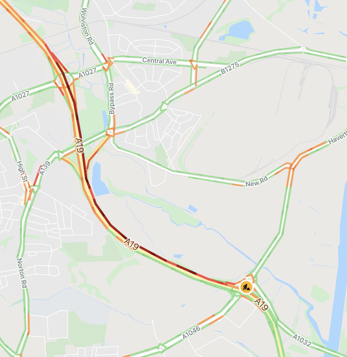 TrafficTees's tweet photo. One lane remains closed on the A19 Southbound at Portrack following the bridge strike yesterday. This lane closure is expected to be in place for around 7 days and delays are expected. 

@stocktoncouncil @MbroCouncil @HighwaysNEAST https://t.co/6LdL63HRNE