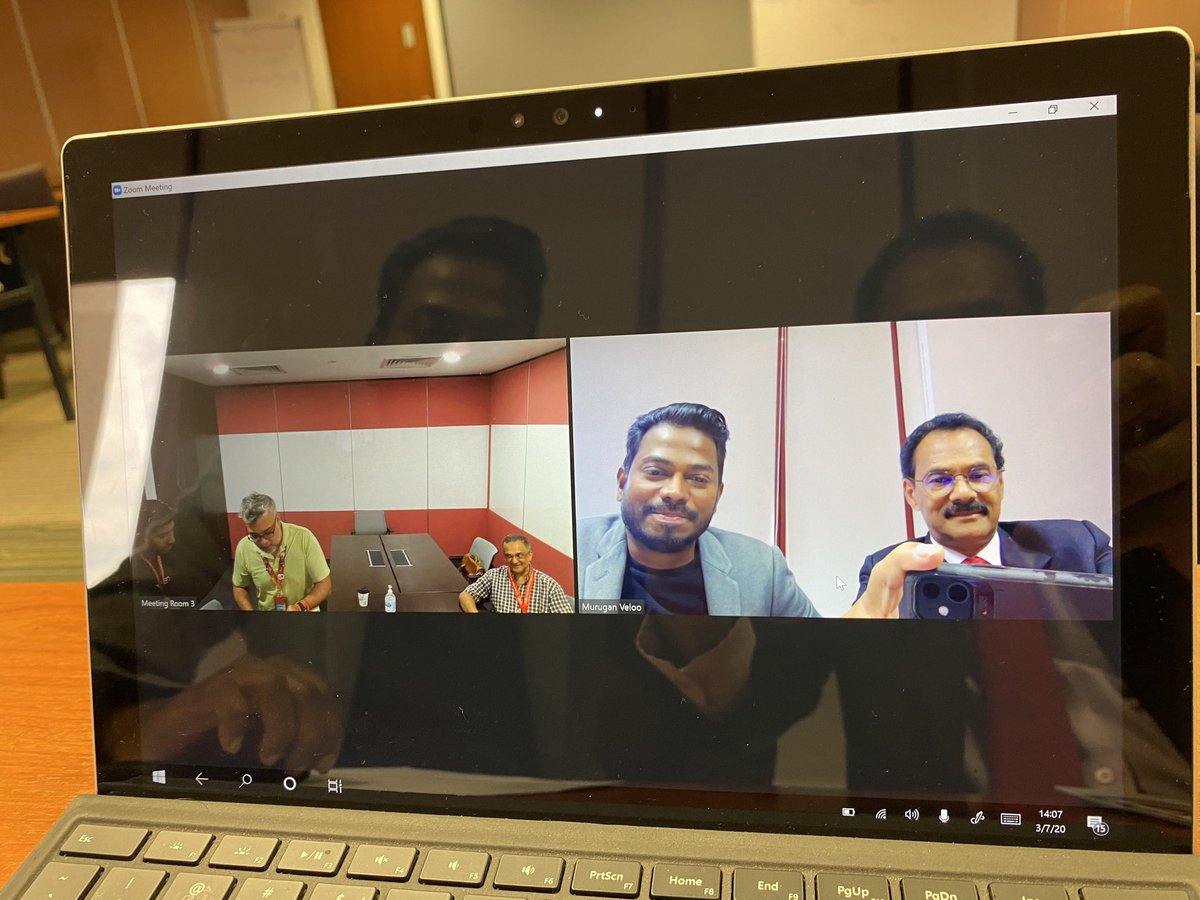 Zoom meeting with AirAsia Human Resource personal.