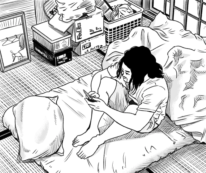 固い布団どうぞ。 