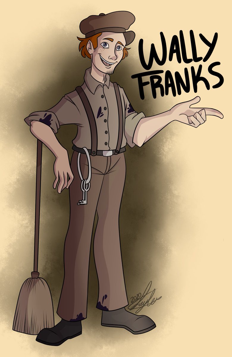 boom_towne_'s tweet photo. finally got around to playing bendy and since i’m back in the fandom i’ve started making designs for the human characters so here’s Wally! #batim #batimfanart #Bendy_and_the_ink_machine #fanart #wallyfranks #characterdesign #batdr #BorisandtheDarkSurvival https://t.co/XXAp94wLPu