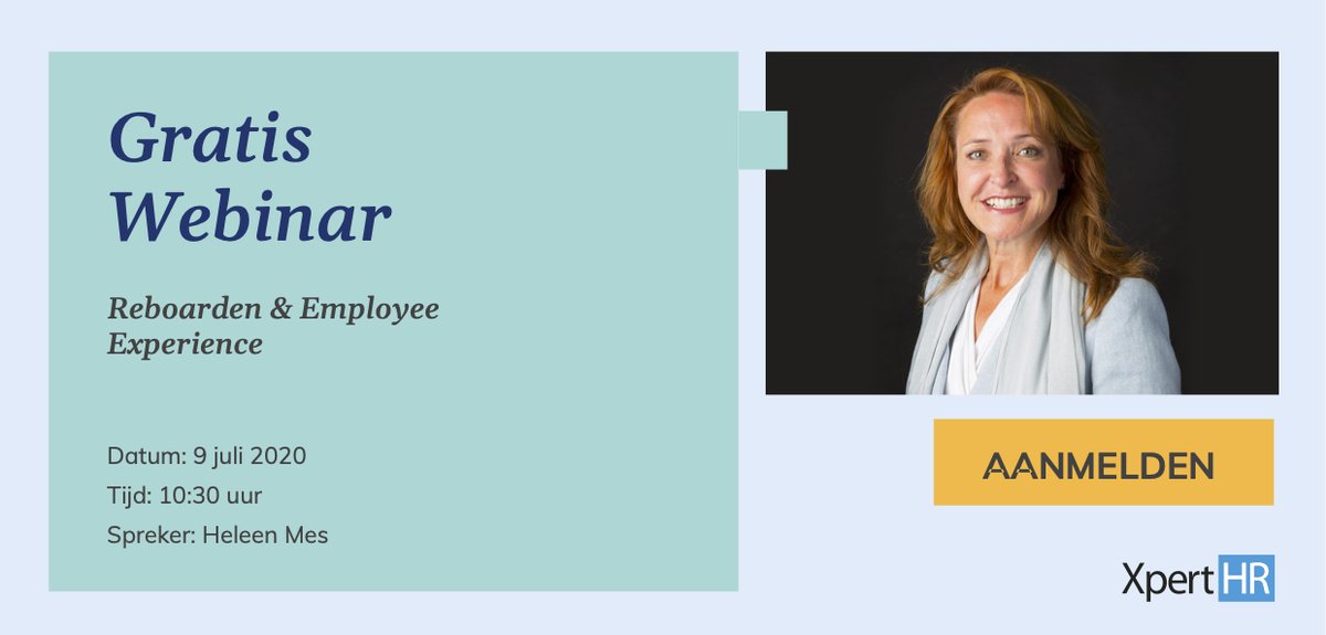 Hoe zorg je dat medewerkers bij terugkeer naar de werkvloer een goede ervaring hebben? Employee experience Xpert Heleen Mes beantwoordt deze vragen tijdens het webinar Employee Experience donderdag 9 juli om 10.30. Meld je hier gratis aan >> bit.ly/2YSbhIi #XpertHR