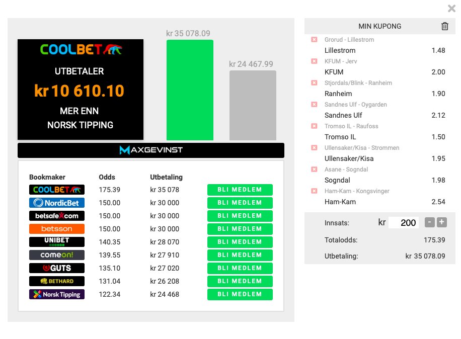 CoolBet kasino og sportsbetting plattform