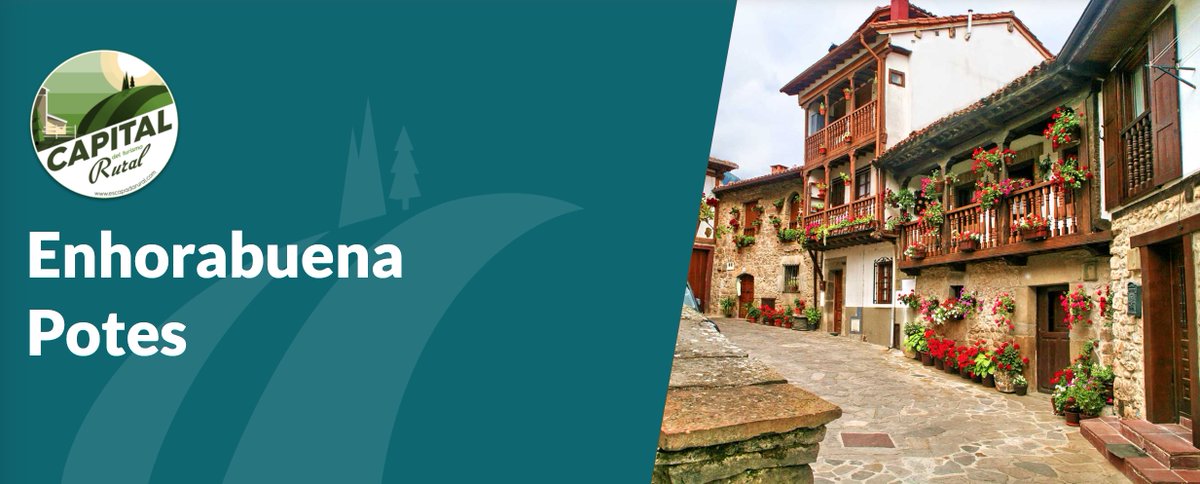 CLebaniego's tweet photo. Potes, pueblo del Camino Lebaniego, es CAPITAL DEL TURISMO RURAL 2020.

Gracias a todos por votar a Potes.

¡¡Gracias y gracias!! https://t.co/txQllaFwv0