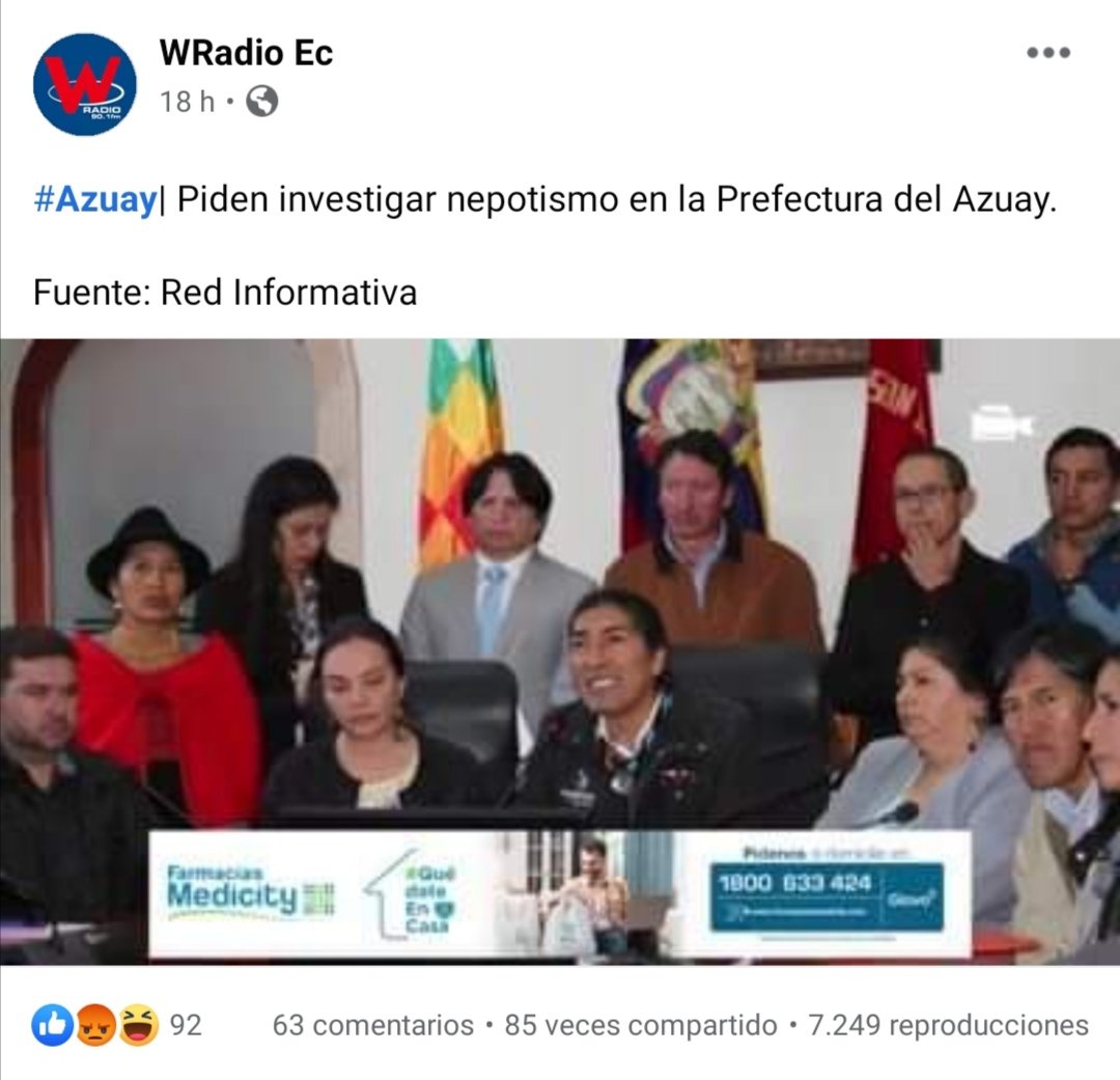 yakuperezg's tweet photo. Las puertas están abiertas para que medios de comunicación y Contraloría ingresen a la prefectura del #Azuay, revisen cada uno de los contratos del personal que labora en la institución, tengo la certeza de que no hemos incurrido en ningún delito, mucho menos en nepotismo. https://t.co/97fKecydmA