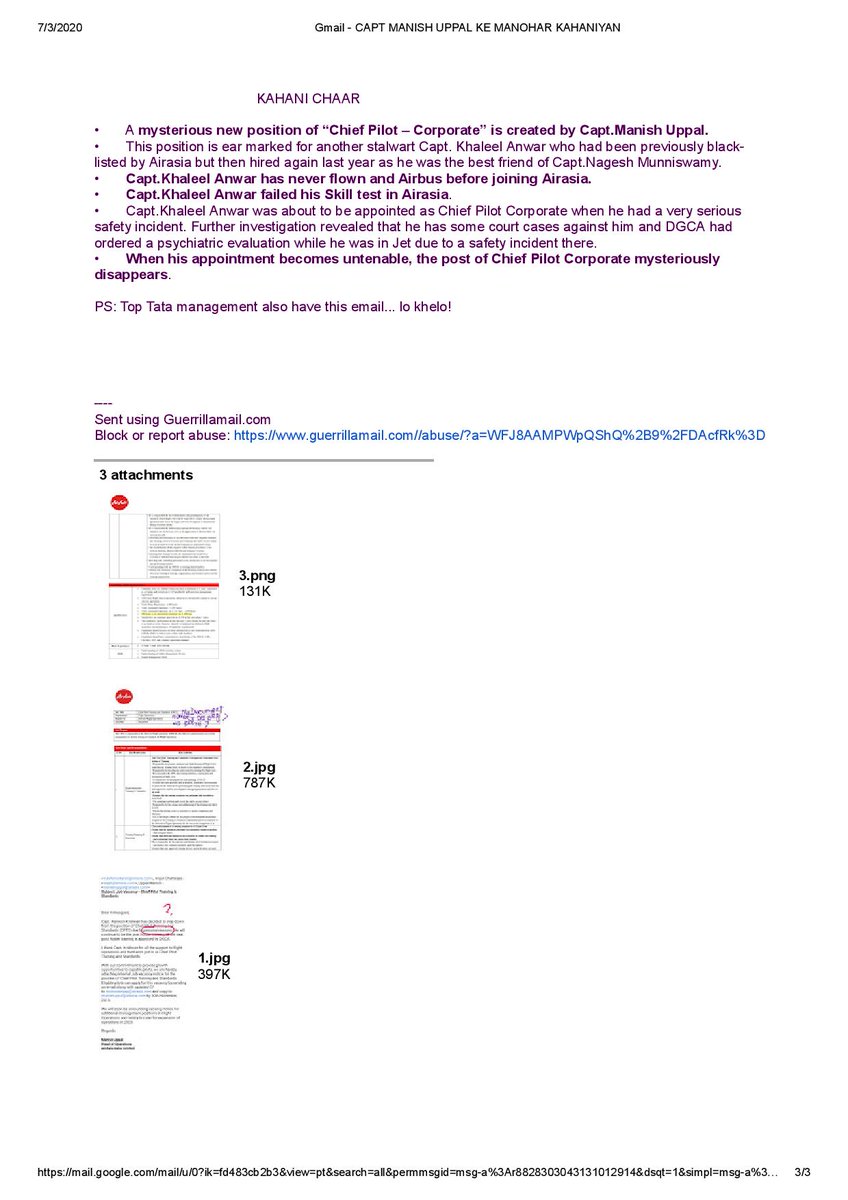 AwakenIndia's tweet image. @AirAsiaIndian story is getting dirtier every day. I received an anonymous e-mail that I sent to @DGCA_IN and @MoCA_GoI, who are alone responsible for the Safety of the people. There is a total failure of SMS and Air Asia has not bothered to put out a statement &amp;amp; explain.