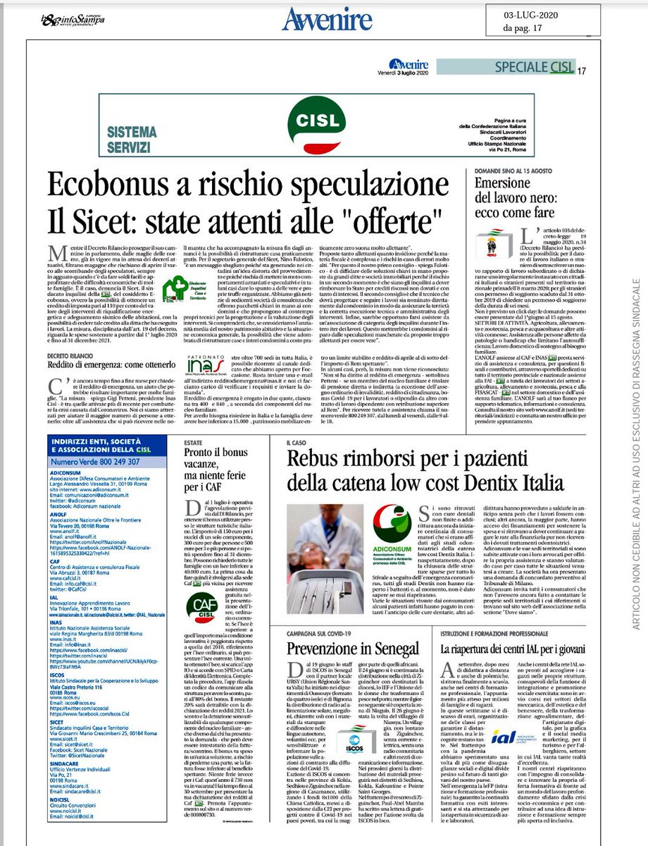 IAL_Nazionale's tweet photo. Su @Avvenire_Nei il rientro a #scuola e nei centri di #formazione_professionale dello #IAL. La #ripartenza delle attività formative per i #giovani dopo mesi di #didattica_a_distanza dovuti al #COVIDー19, l'impegno della #reteIAL per una #formazione più inclusiva @CislNazionale https://t.co/58VPvhDhM8