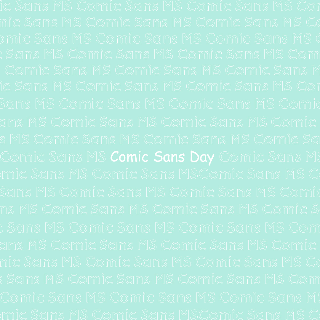Wat zijn toch die rare letters die verschijnen op mijn laptop? Is dat een lettertype? Ja, Comic Sans. #ComicSansDay 🔤

"Worst font ever!" Dat is wat designers zeggen over Comic Sans...