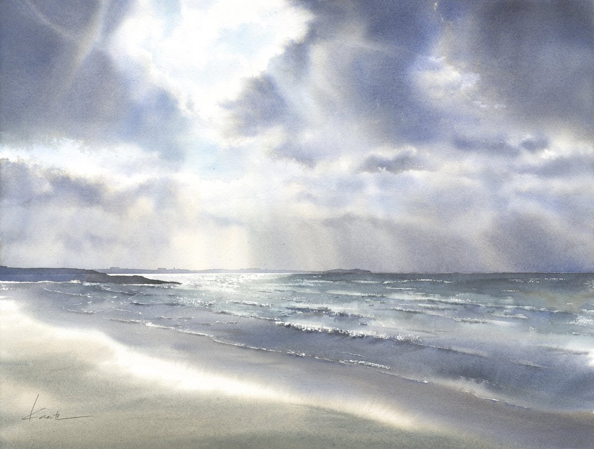 Angel's Ladder 天使の梯子 #水彩画 #Watercolor