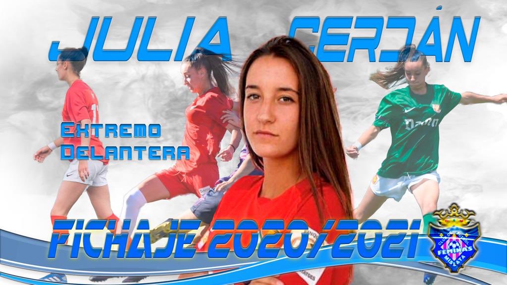 🆕 ¡Fichaje!🔏📸
Julia Cerdán se compromete ✍🏻 con Mislata CFF🤝
Fichaje para nuestro ataque, jugadora versátil, rápida y con una calidad sorprendente. Tu competitividad y carácter en el terreno de juego, se complementa con nuestro proyecto.