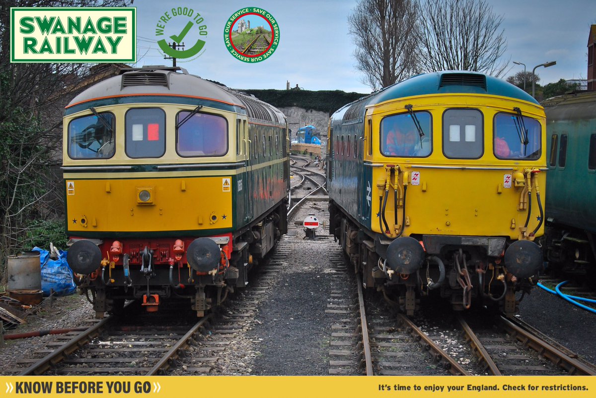 Good morning from Purbeck!

We can’t wait to welcome you back when we reopen on Saturday 11 July! To maintain social distancing all services will be pre-booking only - book your tickets today at:-

swanagerailway.co.uk/re-opening-ser…

📸 Nathan Au