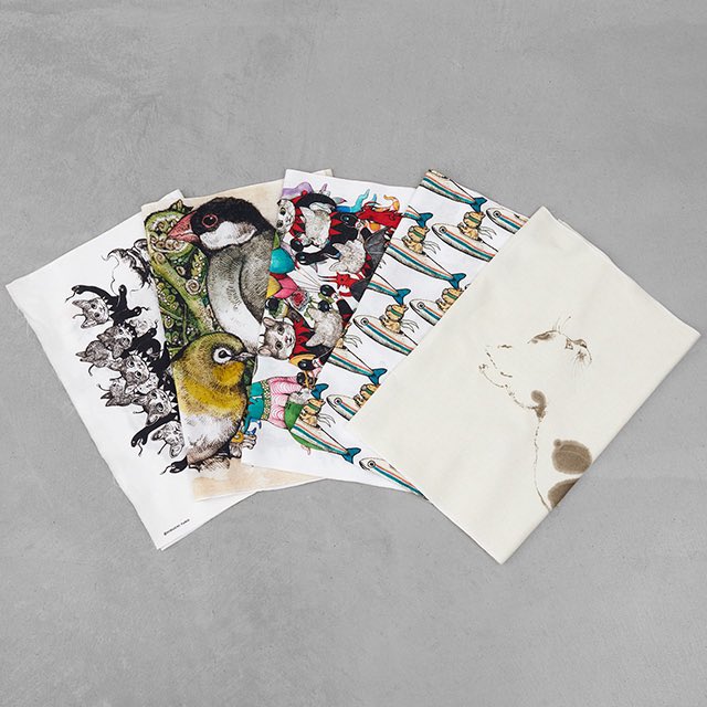 ヒグチユウコ てぬぐい3種類 ヒグチユウコ てぬぐい3種類