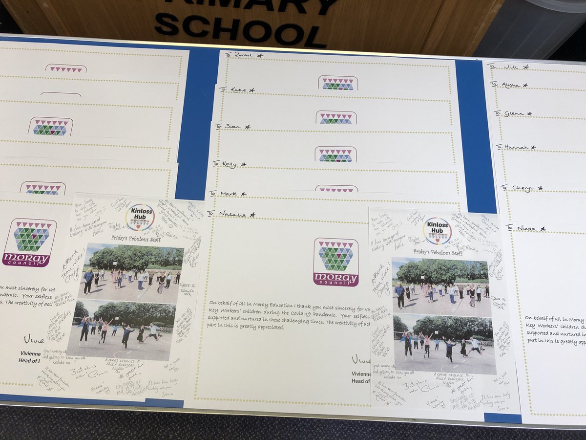 HubKinloss's tweet photo. Thank you @EducationMoray @VCrossHoSCD We are ready to celebrate and remember our time @HubKinloss with lots of happy memories #FridayTeam https://t.co/lPLOSopfyb