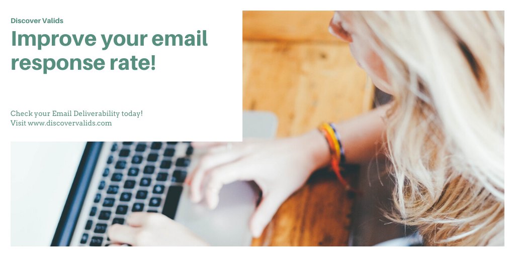 DValids's tweet photo. Improve your email response rate!

Verify your email lists at Discover Valids verifier web application for more accuracy, response data, and increased marketing revenues.

Visit https://t.co/0tGz2VZgnf to verify your emails now!

#EmailMarketing #EmailVerifier #marketing #Email https://t.co/9rBhVCczGa