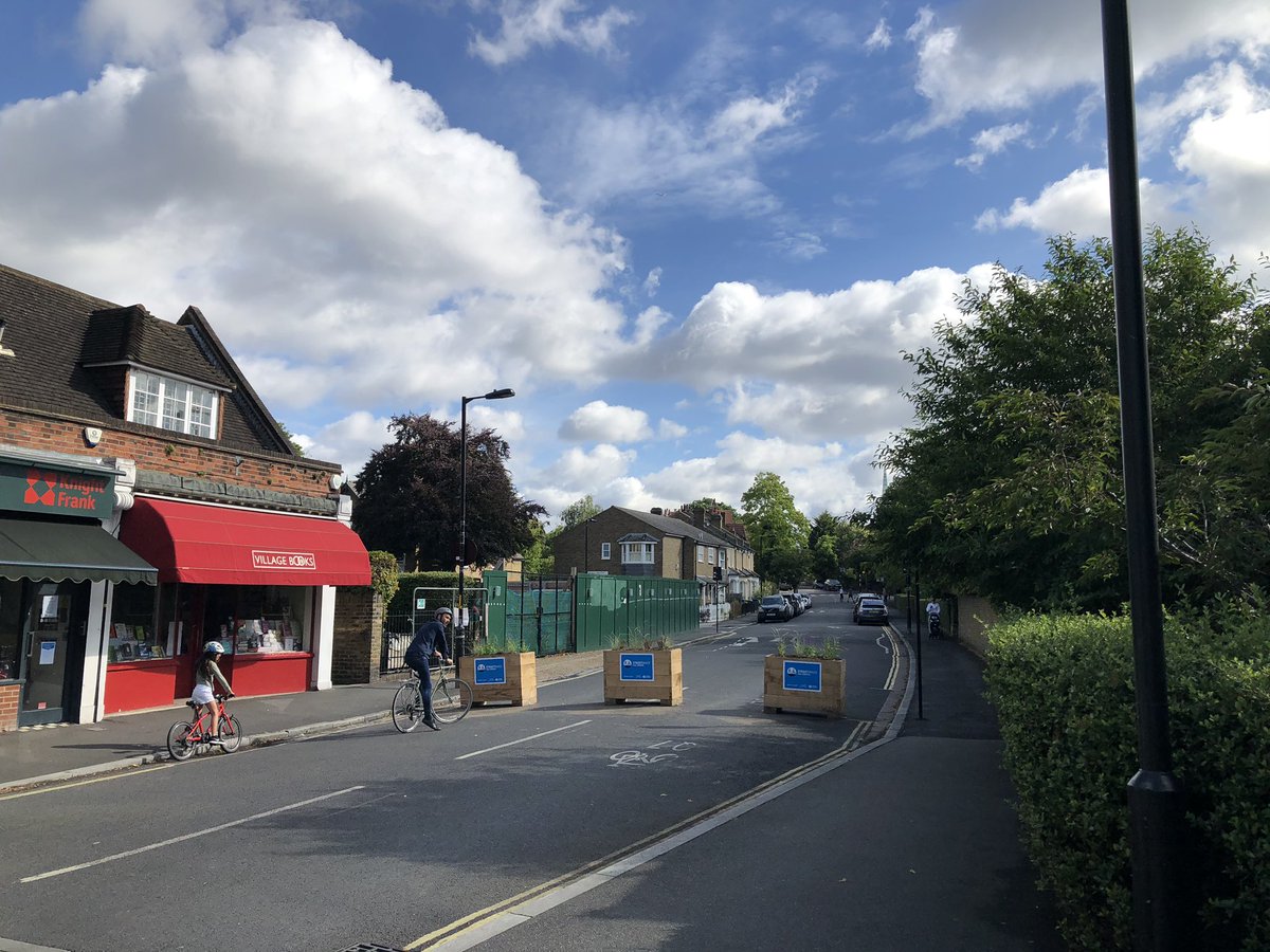 I love this - Dulwich has got a new village square out of what was formerly a traffic junction - three roads closed off to motor traffic – bei  Dulwich Village