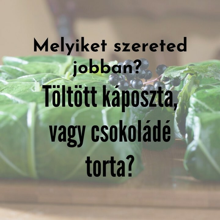 konyhaj's tweet photo. ❗️Melyikre szavazol? Töltött káposzta, vagy csoki? 😉
#gastrogranny #gastrogrannyblog #tudatosantaplalkozom #eteledazeleted #eddmagadegeszsegesre #sosemkeso #sosemkéső #40felettseaddfel #gastrogranny #gastrogrannyblog #eatconsciously #yourfoodisyourli… https://t.co/ws7dpSN9e4 https://t.co/mUAdt3XBpZ