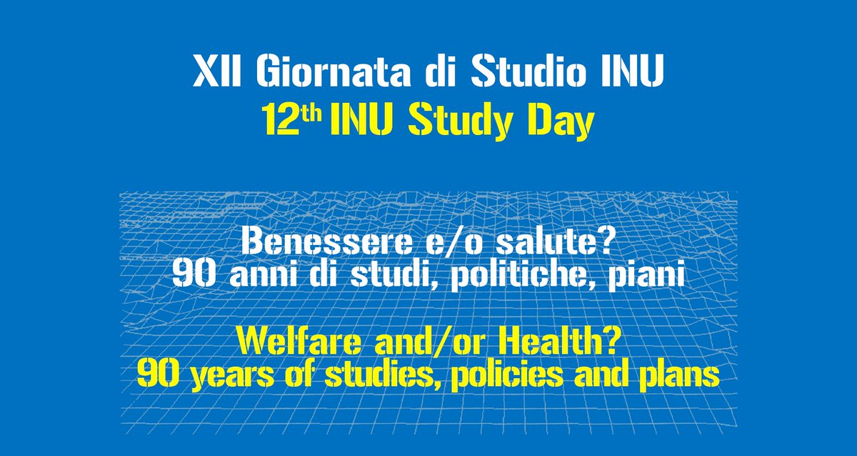 marichela_sepe's tweet photo. #urbanregeneration, #healthycity, #equitablehousing, #publicspaces, #slowmobility and many other topics at the 12° Inu International Study Day Web Conference
EXTENDED DEADLINE FOR ABSTRACT SUBMISSIONS is JULY 20th on:
https://t.co/XLrYPs1GPc https://t.co/bwoxD9Lbrh