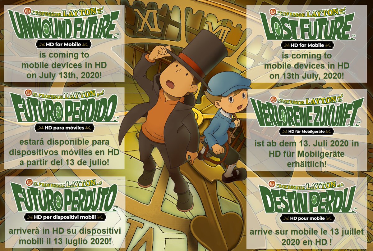 Professor Layton and the Lost Future: HD for Mobile