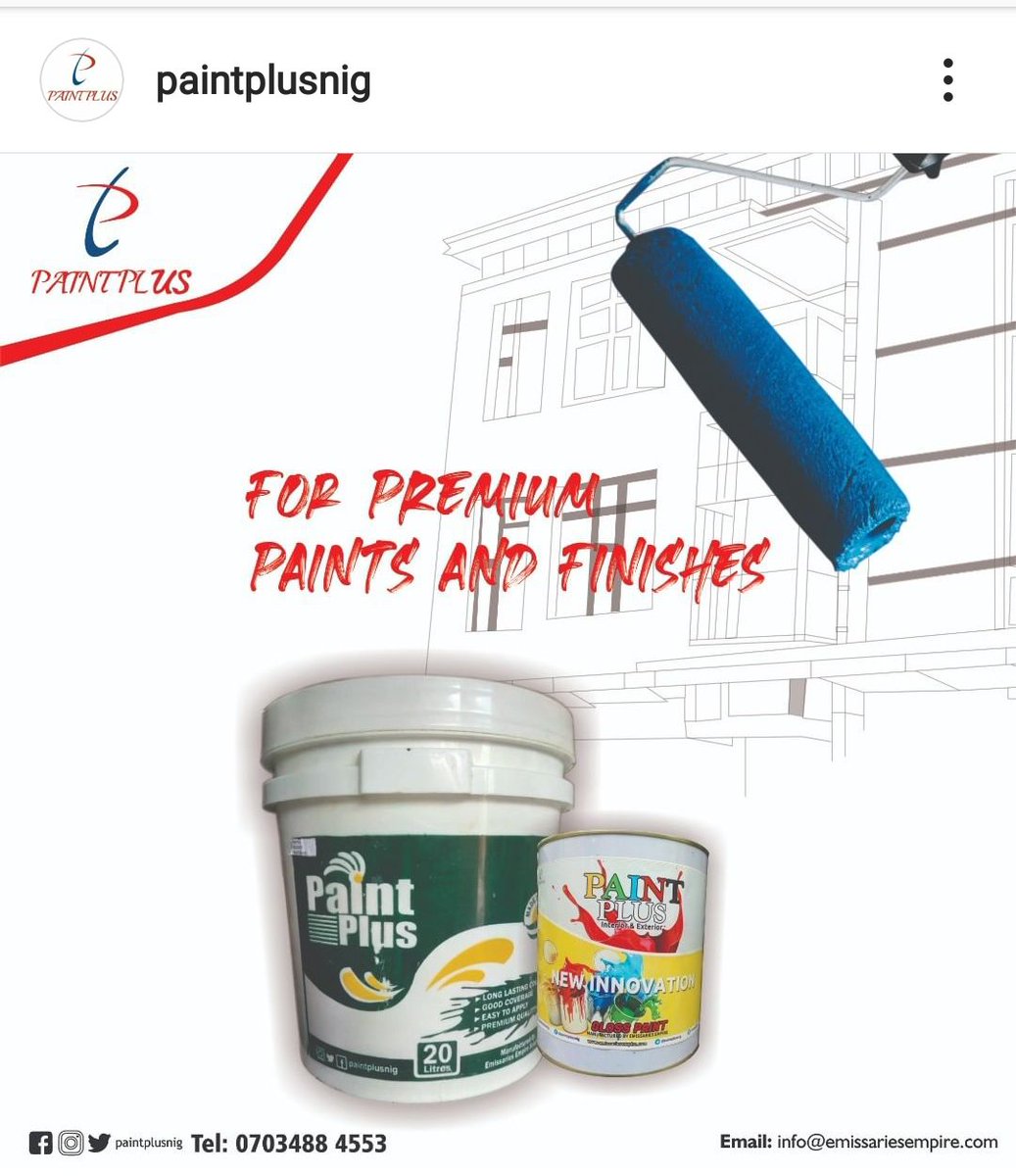 paintplusnig's tweet image. #fridaymorning 
#PaintPlus
Paint quality at its peak.
Paint quality when you need to be sure.