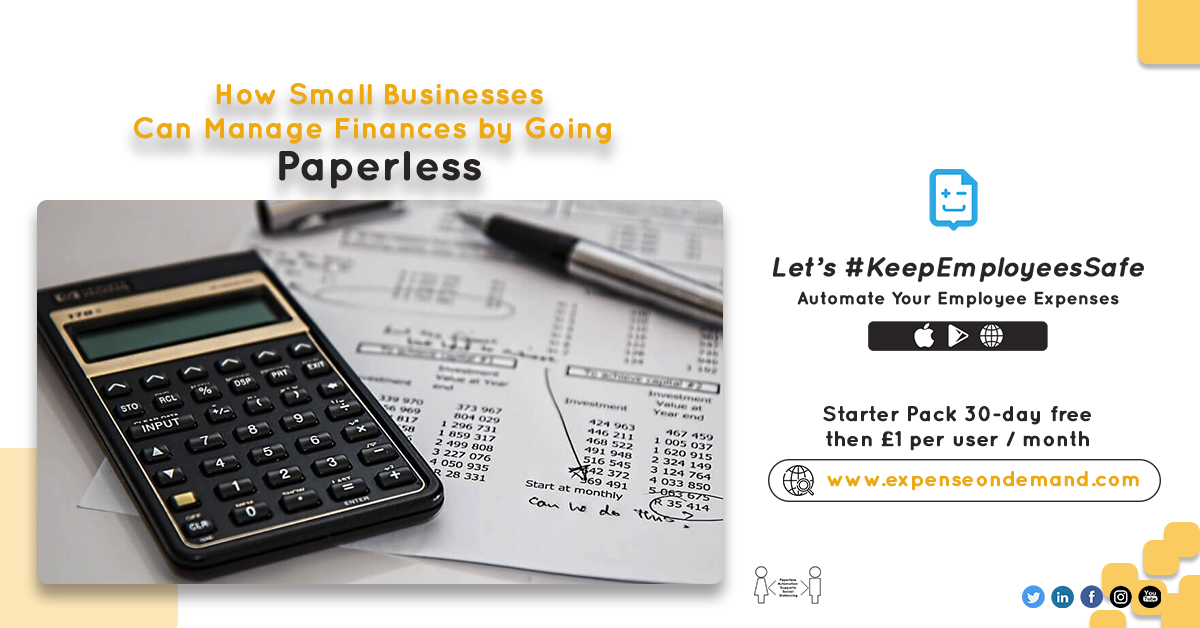 ExpenseOnDemand's tweet photo. How Small Businesses Can Manage Finances by Going Paperless #ExpenseOnDemand #businessexpenses #expensesolution #KeepEmployeesSafe #GoPaperless #ContactlessExpenses #BacktoBusiness #smb #smallbusinesssupport #keepbusinessmoving Read More: https://t.co/irvkCkqEir https://t.co/MdnjxZqK8N