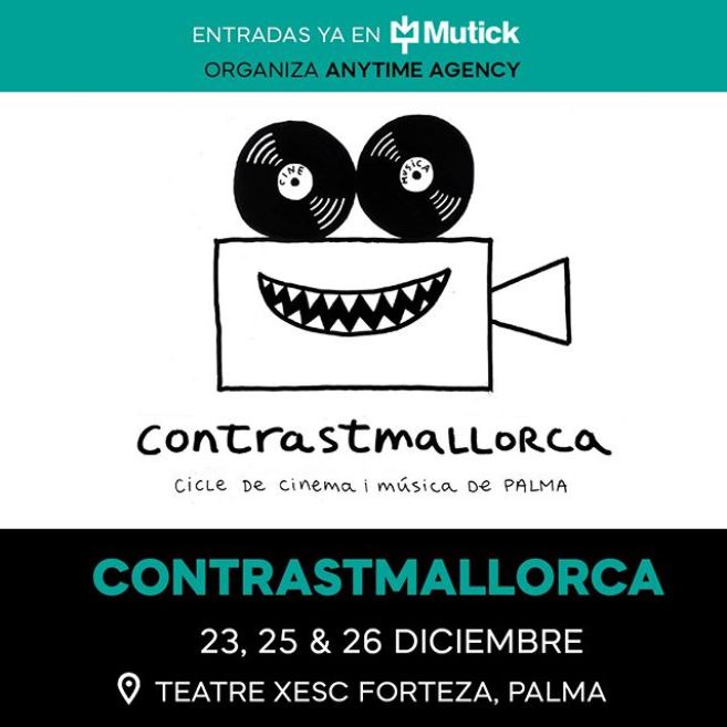 Festival ContrastMallorca edición invierno ⛄️ con Clem Burke CBD Project & Greg Hetson 🤩 📆 23, 25 & 26 de diciembre - Teatre Xesc Forteza, PALMA

Entradas a la venta en MUTICK ➡️ bit.ly/ContrastMallor…

Organiza Anytime Agency