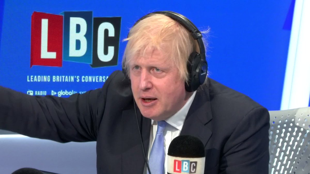 When asked whether he would take the knee, Boris Johnson said "I don't believe in gestures. I believe in substance."
He adds there "are injustices we need to rectify" but "I don't want people to be bullied into doing things they don't want to do"
#BorisOnLBC https://t.co/c4q5ByI0Jf