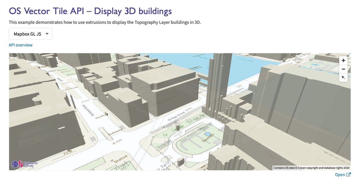 jeremy_morley's tweet image. Deep dive!! Did you know that the new OS Data Hub is not just about downloads? APIs now available including a Vector Tile API that supports 3D building views, if that's your preference! Take a look here labs.os.uk/public/os-data…
#OSDeveloper #SeeABetterPlace #WeAreOS