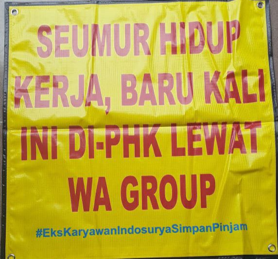 nellyakeke's tweet photo. bukan main yaa kita diginiin banget sih hak kita tidak dibayarkan lagi 
#indosuryaPHKsepihak 
#indosuryasimpanpijamphksepihak https://t.co/bbQfiLCTVz