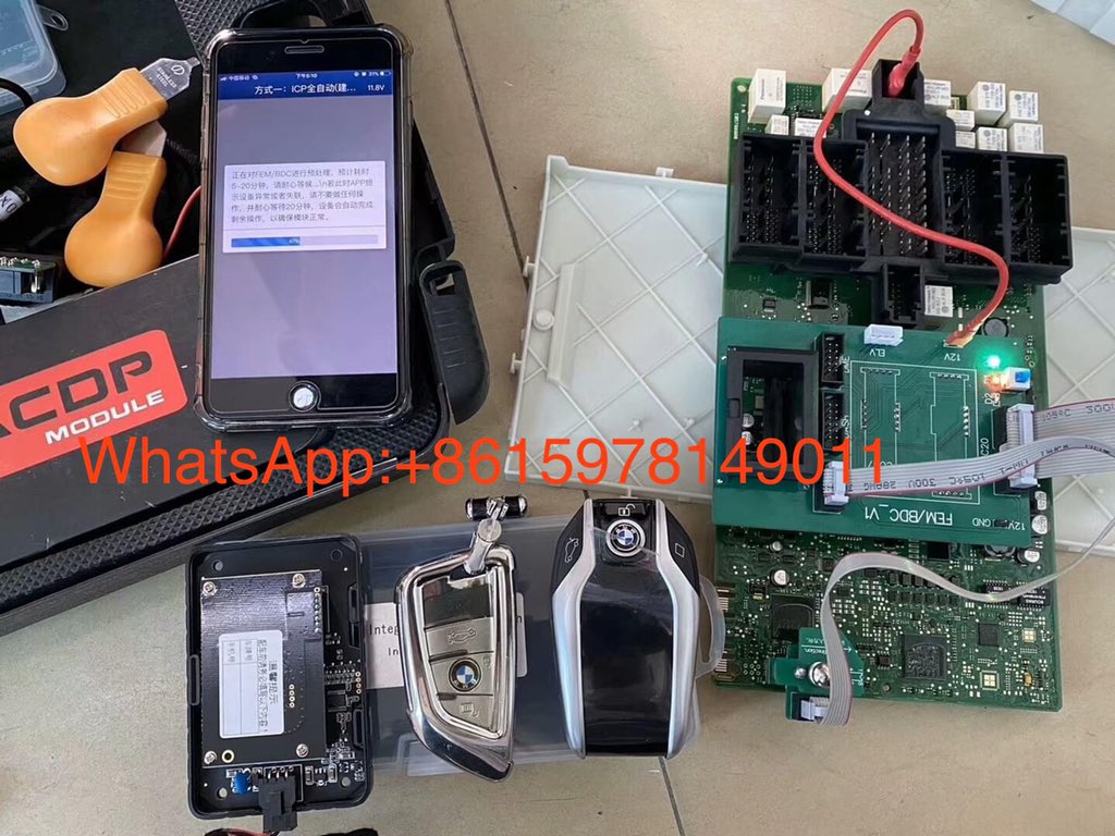 ACDP FEM/bDC Module. solderless Bench mode program BMW all key lost /add keys. back up IMMO