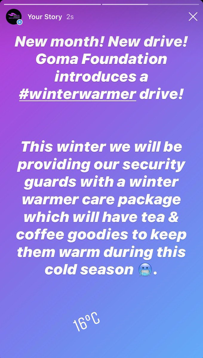 Goma_foundation's tweet photo. #Winterwarmer https://t.co/wUkgDDbvt1