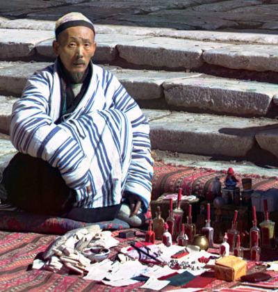 People of  #Samarkand: A  #Chinese doctor Photographer: Sergey Prokudin-Gorsky 1910.  #Khorasan  #CentralAsia