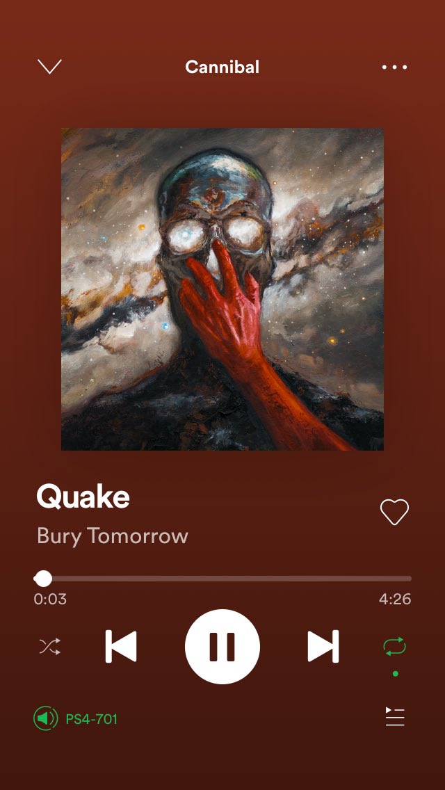 westonjohnny's tweet photo. Whole album brilliant, favourite song so far is Quake. Well done lads,  you never never disappoint #Cannibal @burytomorrow @DanBuryTomorrow @jackobt @swearboxdj @Jasoncameron_ https://t.co/nJORqFyQzC