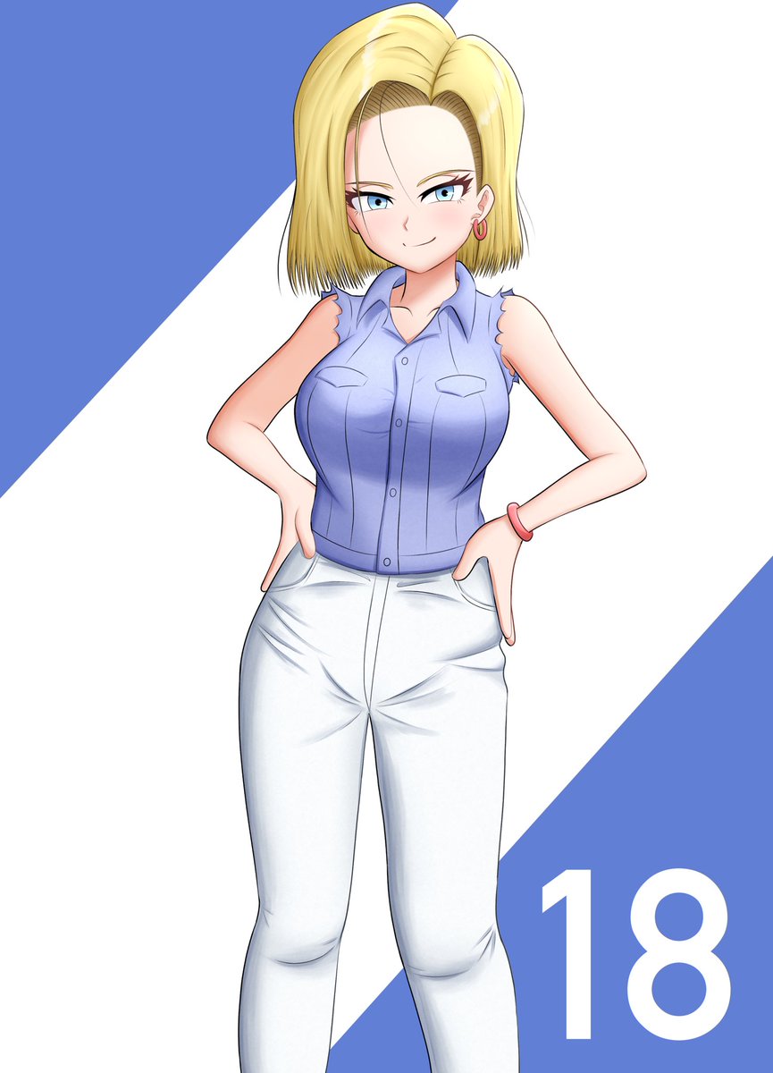 ドラゴンボール アンケートより18号描きました ブウ編衣装 絵描きさんと繋がりたい ドラゴン カイトマンのイラスト
