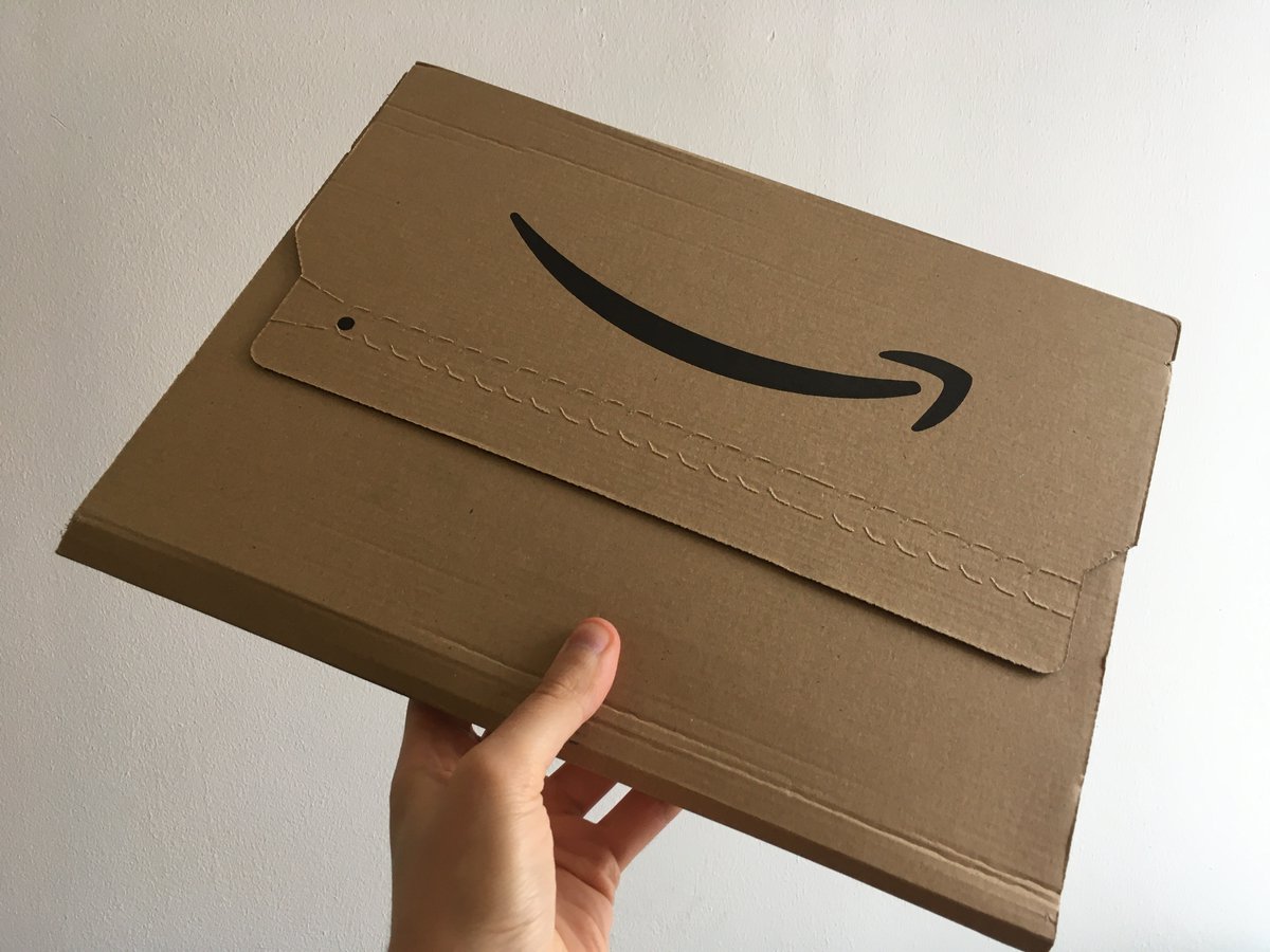 The test arrived the next day, sent by Amazon Logistics. The tracking page shows "NHS Logistics provided by Amazon", and it arrived in a standard Amazon box with a standard Amazon label. This makes sense given Amazon's next-day delivery infrastructure, but still felt a bit odd.