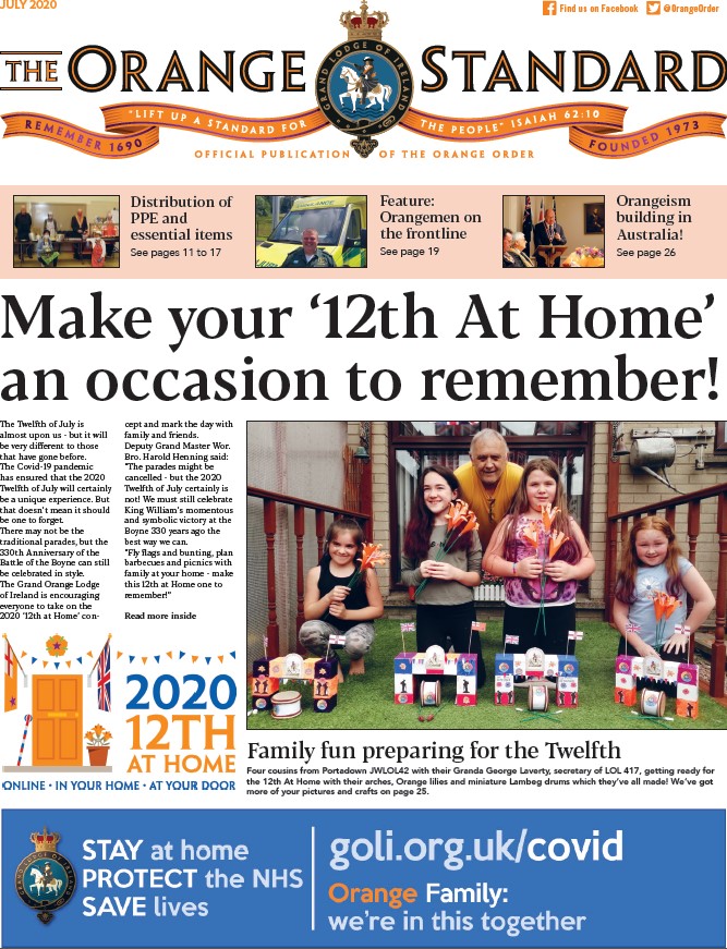 You can still access the July digital edition of the Orange Standard!
Click the link to download your copy - goli.org.uk/orangestandard